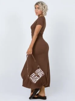 Princess Polly Sophie Button Up Maxi Dress Brown -Polly Store 3 d929b450 a0d5 444f 810b a2facab1d787