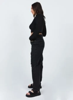 Princess Polly Emilia Denim Jeans Black -Polly Store 3 edbc75ab 3153 4bed 9098 98a74969c07a