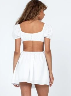 Princess Polly Elizer Mini Dress White -Polly Store 4 modelinfo Alyssa us4 32625a88 e7a1 472f 8741 2c4631957039
