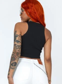 Princess Polly Barden Top Black -Polly Store 4 modelinfo Chlo us4 fb953bee cee7 4c46 a226 f355226f71a7