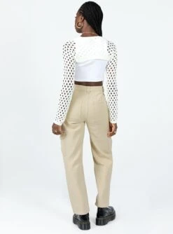 Princess Polly Adelaide Cargo Jeans Stone -Polly Store 4 modelinfo Cynthia us4 51eef52f 0765 4962 8bee 941d5121465c