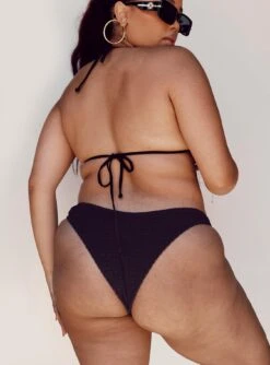 Blanca High Cut Shirred Bikini Bottoms Black Curve -Polly Store 4 modelinfo Miccy us12 0c033294 62e1 4f2d 86c3 668eb897bd87