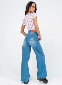 Princess Polly Mora Wide Leg Denim Jeans -Polly Store 4 modelinfo ashley us4 949c96d3 739b 4bc9 89ab 1479ed167fbb