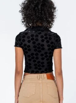 Princess Polly Callaway Top Black -Polly Store 4 modelinfo bella us2 9ac72946 69de 424c 8fcb 4fafd8d2feab