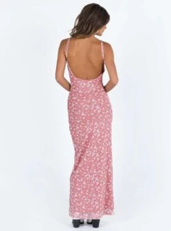 Knox Maxi Dress Pink Floral -Polly Store 4 modelinfo elise us2 f33f4831 7306 4bfe b085 aedea3159a16