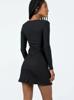 Princess Polly Normandy Long Sleeve Mini Dress Black 9 Princess Polly Normandy Long Sleeve Mini Dress Black -Polly Store 4 modelinfo eyes us2 032e5ff4 4433 4fad 9c0a bdf84143b1f9