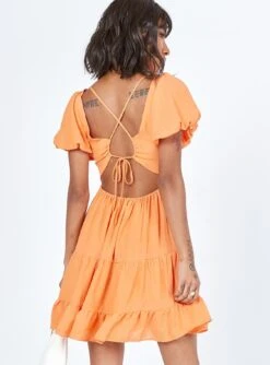Princess Polly Tate Mini Dress Orange -Polly Store 4 modelinfo feturi us2 jpg 03d24365 6167 44b6 8e70 e067f523a4b4