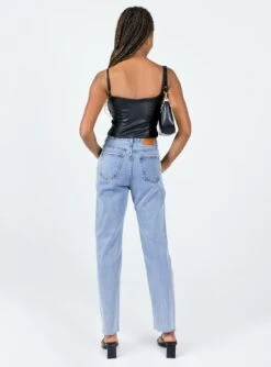 Princess Polly Almería Denim Jeans -Polly Store 4 modelinfo jenaya US2 0ba2d09e 72fb 4032 8f04 21f02861c222
