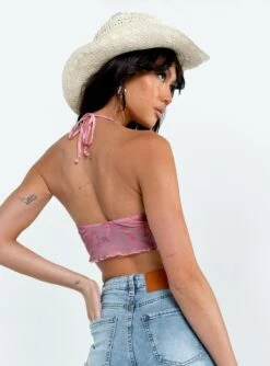 Motel Shara Top Butterfly Pink Flock -Polly Store 4 modelinfo josephine us2 03f5717d 9976 45a2 a678 79263064dd3a