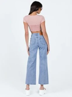 Princess Polly Denver Denim Jeans Mid Wash -Polly Store 4 modelinfo josephine us2 1ec6401b 7ba2 471f 893e fd3d157fbd92