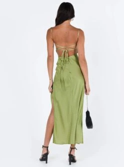 Princess Polly Leyana Maxi Dress Green -Polly Store 4 modelinfo josie us2 e836bbe3 016a 4af8 9151 f6eacb5c3479
