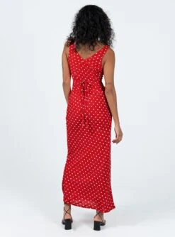 Princess Polly Nellie Maxi Dress Red Polka Dot -Polly Store 4 modelinfo kristen us2 47b92bd2 8ef5 455f a8c4 86ef2877d0d8