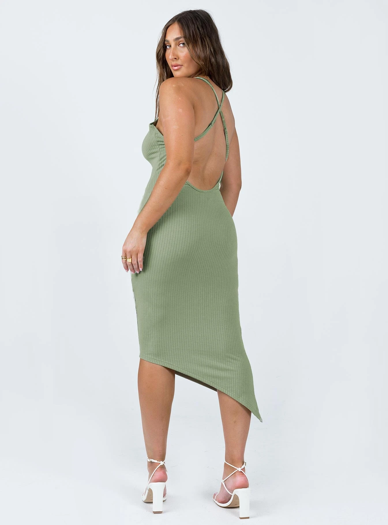 Princess Polly Deme Maxi Dress Sage 6 Princess Polly Deme Maxi Dress Sage - Image 4