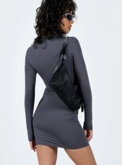 Analisa Long Sleeve Mini Dress Slate -Polly Store 4 modelinfo tamika us2 7ae5cb61 e980 420c 8b19 557953879008