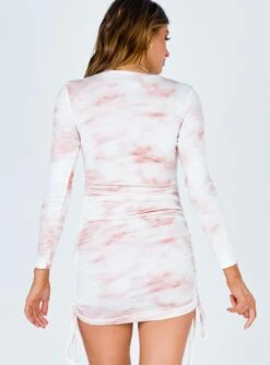 Military Minds Long Sleeve Mini Dress Tie Dye Blush -Polly Store 4 2506ee8f 0c3a 44e8 b663 242f31eff5d1