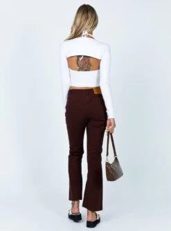 Princess Polly Dark Wash Flare Jeans Brown 12 Princess Polly Dark Wash Flare Jeans Brown -Polly Store 4 510b3aef 1548 47ae a0f2 f93131100bec