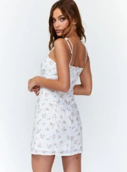 Princess Polly Gemma Mini Dress White / Pink 9 Princess Polly Gemma Mini Dress White / Pink -Polly Store 4 6f76d6c8 9ab1 4766 bde2 5fe6112ad6b7