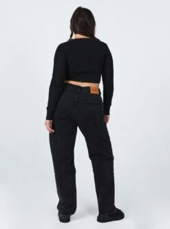 Princess Polly Emilia Denim Jeans Black -Polly Store 4 78dd57e6 1678 4755 97d3 2bccea0efb02