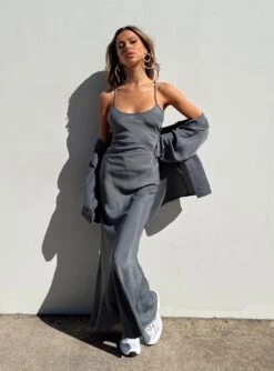 Princess Polly Callie Maxi Set Grey -Polly Store 5 modelinfo kinsey us2 2