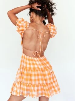 Princess Polly Danny Mini Dress Orange -Polly Store 5 93db8210 83c3 4b1c 95a6 bff2caf82b21