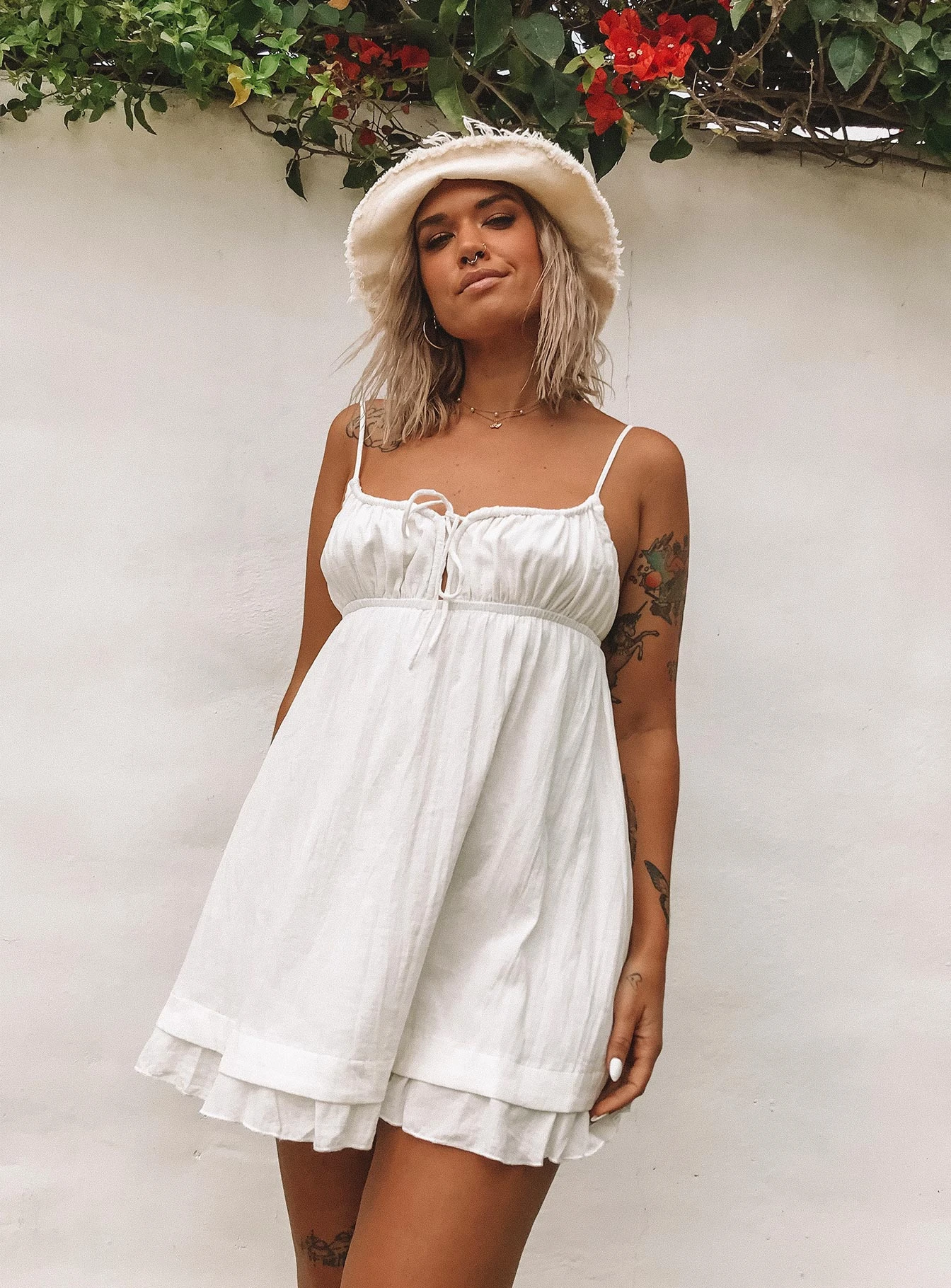 Princess Polly Empress Of Love Mini Dress White 10 Princess Polly Empress Of Love Mini Dress White - Image 8