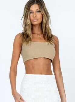 Princess Polly Marika Top Beige -Polly Store Fiona 04.11.22 539