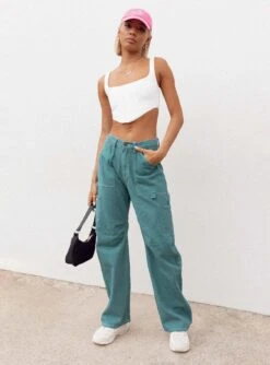 Miami Vice Pants Green -Polly Store Miami Vice Pants Green 1