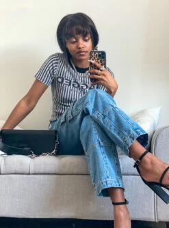 The Stacey Jeans Denim Blue -Polly Store THE STACEY JEANS