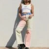 The Ragged Priest Pitch Jeans Multi -Polly Store The Ragged Priest Curb Tee White and The Ragged Priest Pitch Jeans Multi 1