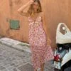 Princess Polly Emily Maxi Dress Pink Floral 2 Princess Polly Emily Maxi Dress Pink Floral -Polly Store chloe clarice EMILY MAXI DRESS PINK FLORAL US4