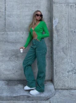 Miami Vice Pants Green -Polly Store mollyking 11
